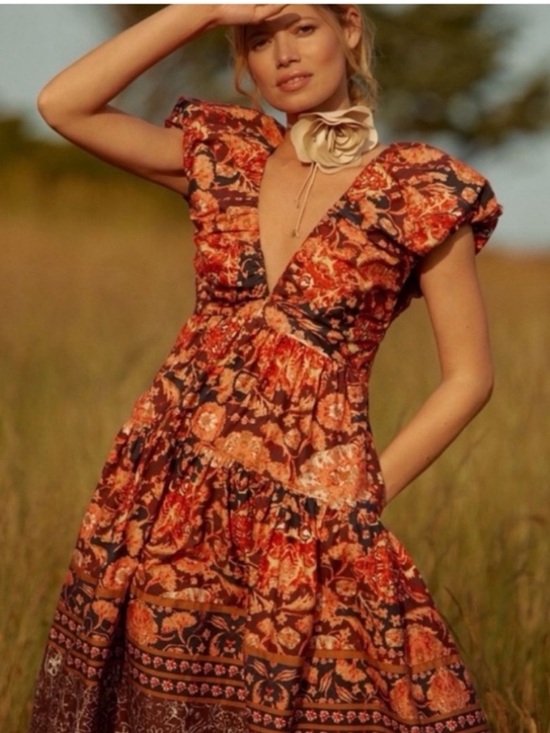 Anthropologie Dresses & Skirts - NWT Anthropologie Printed Floral Summer Babydoll  Dress, size 8